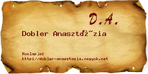 Dobler Anasztázia névjegykártya